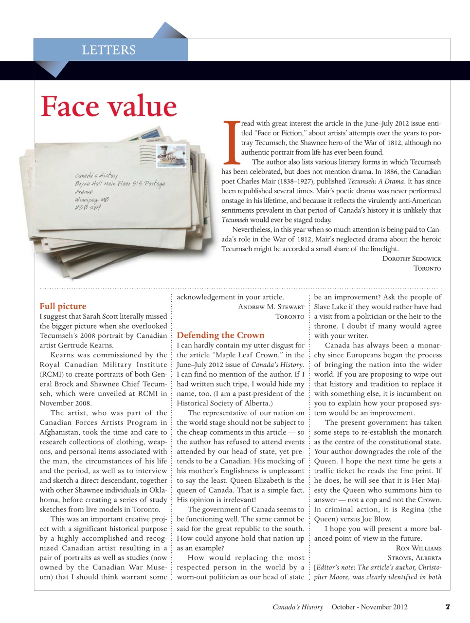 Canada's History Preview Pages