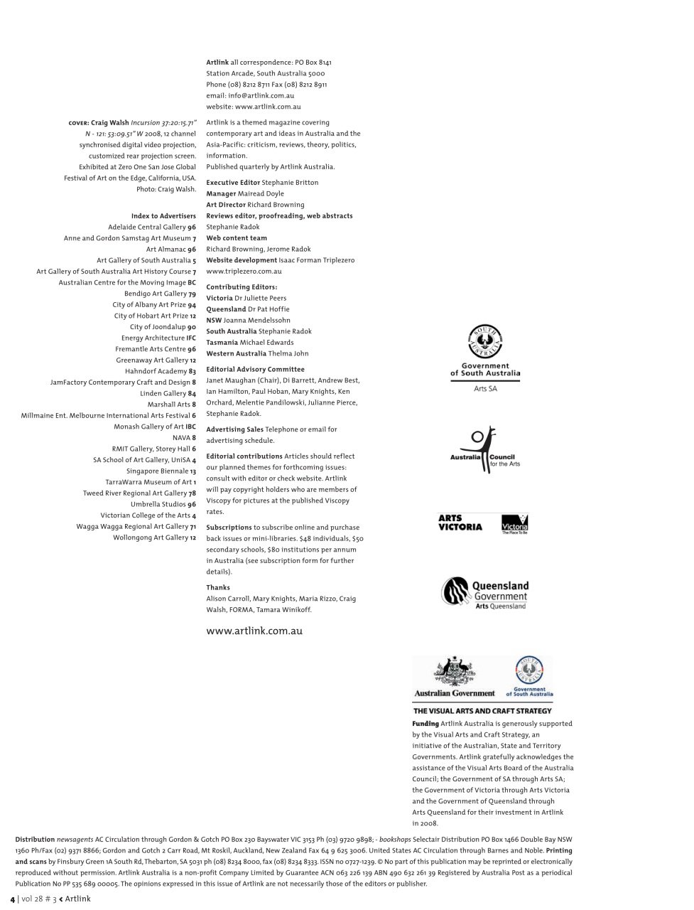 Artlink Magazine Preview Pages