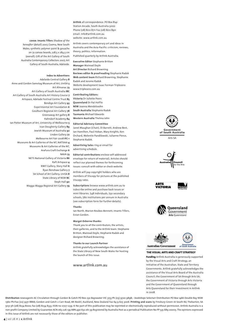 Artlink Magazine Preview Pages