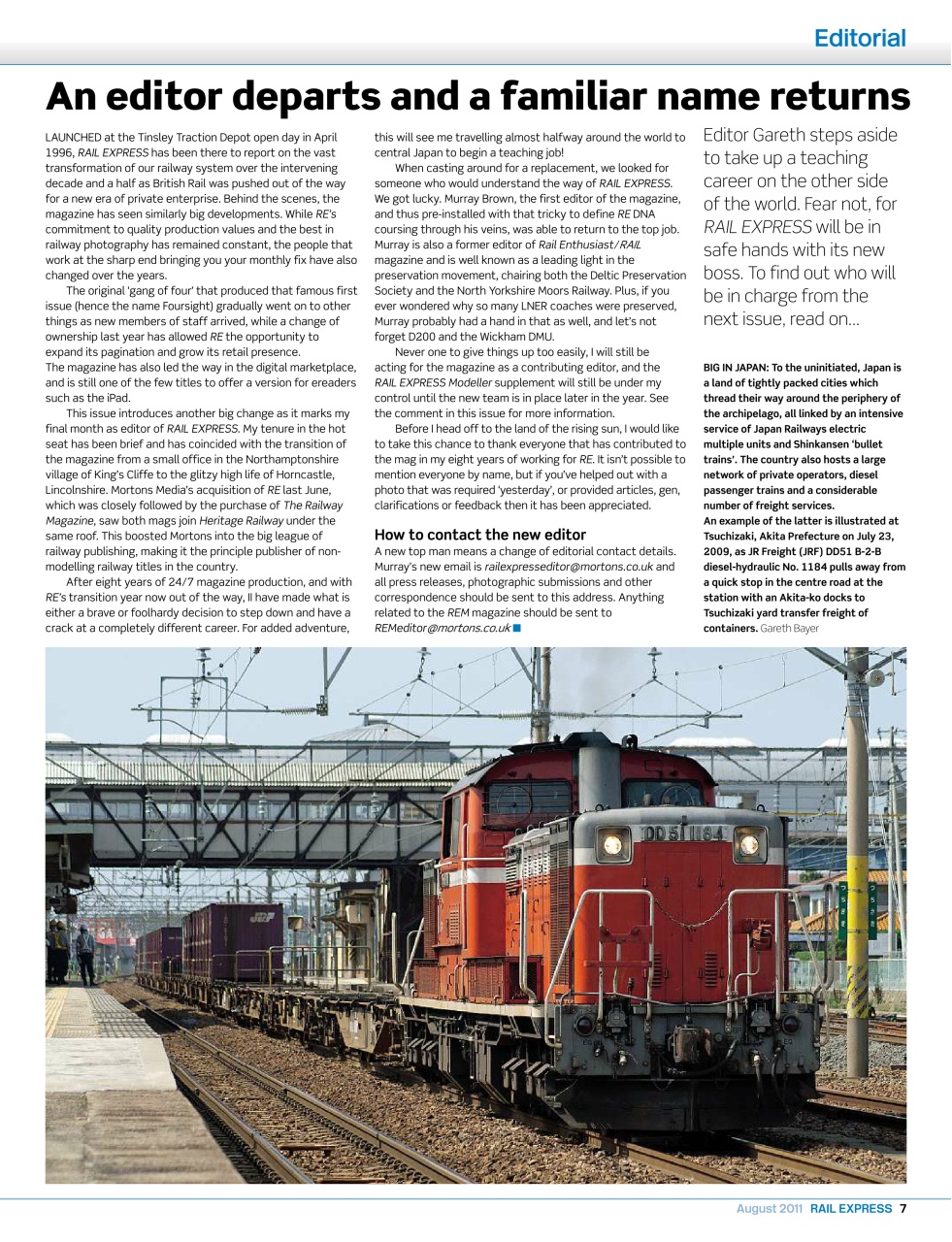 Rail Express Preview Pages