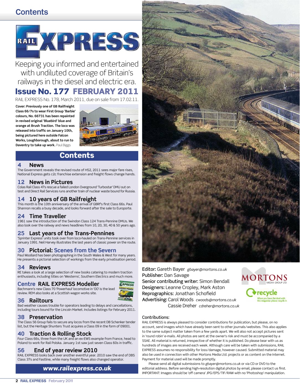 Rail Express Preview Pages