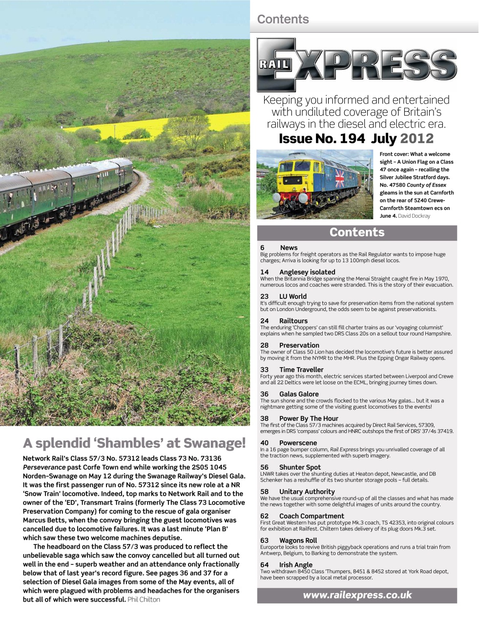 Rail Express Preview Pages