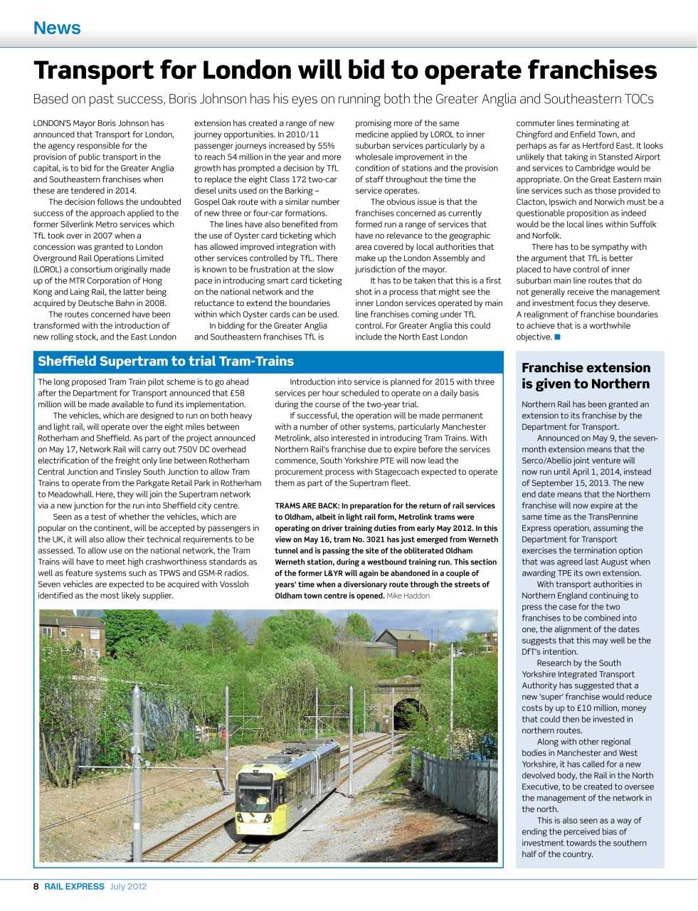 Rail Express Preview Pages