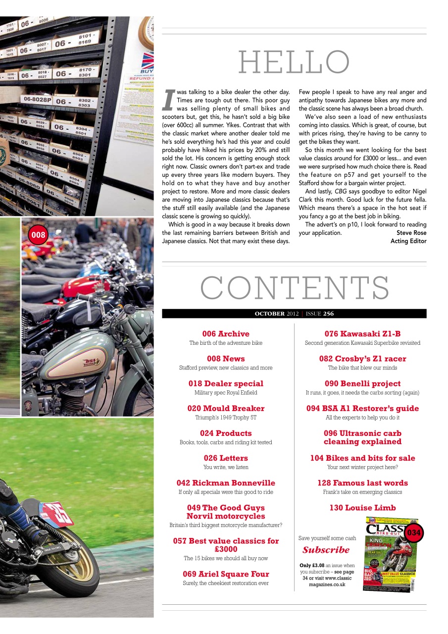 Classic Bike Guide Preview Pages