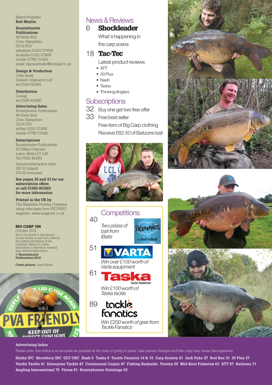 Big Carp Magazine Preview Pages