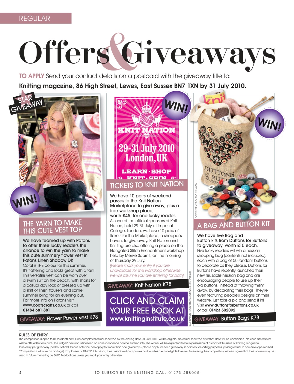 Knitting Preview Pages