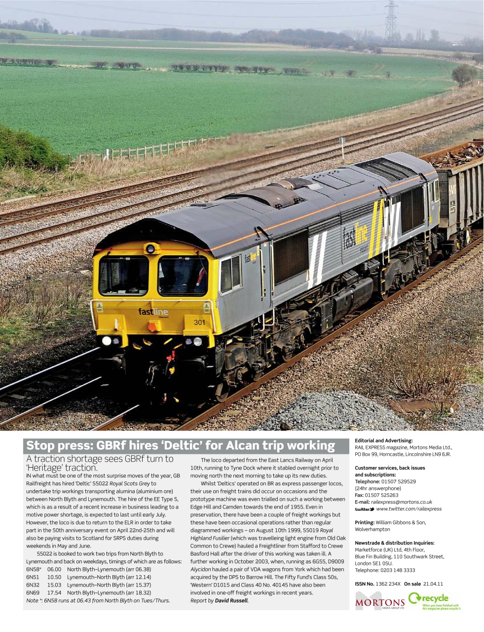 Rail Express Preview Pages