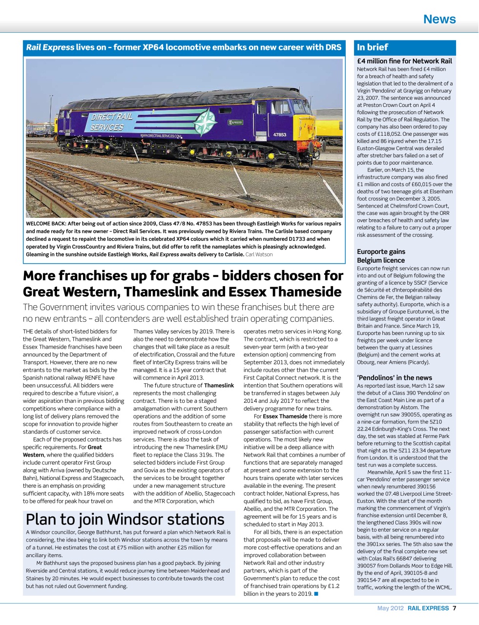 Rail Express Preview Pages