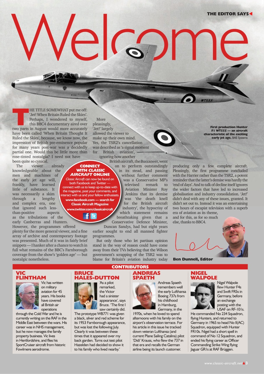 Classic Aircraft Preview Pages