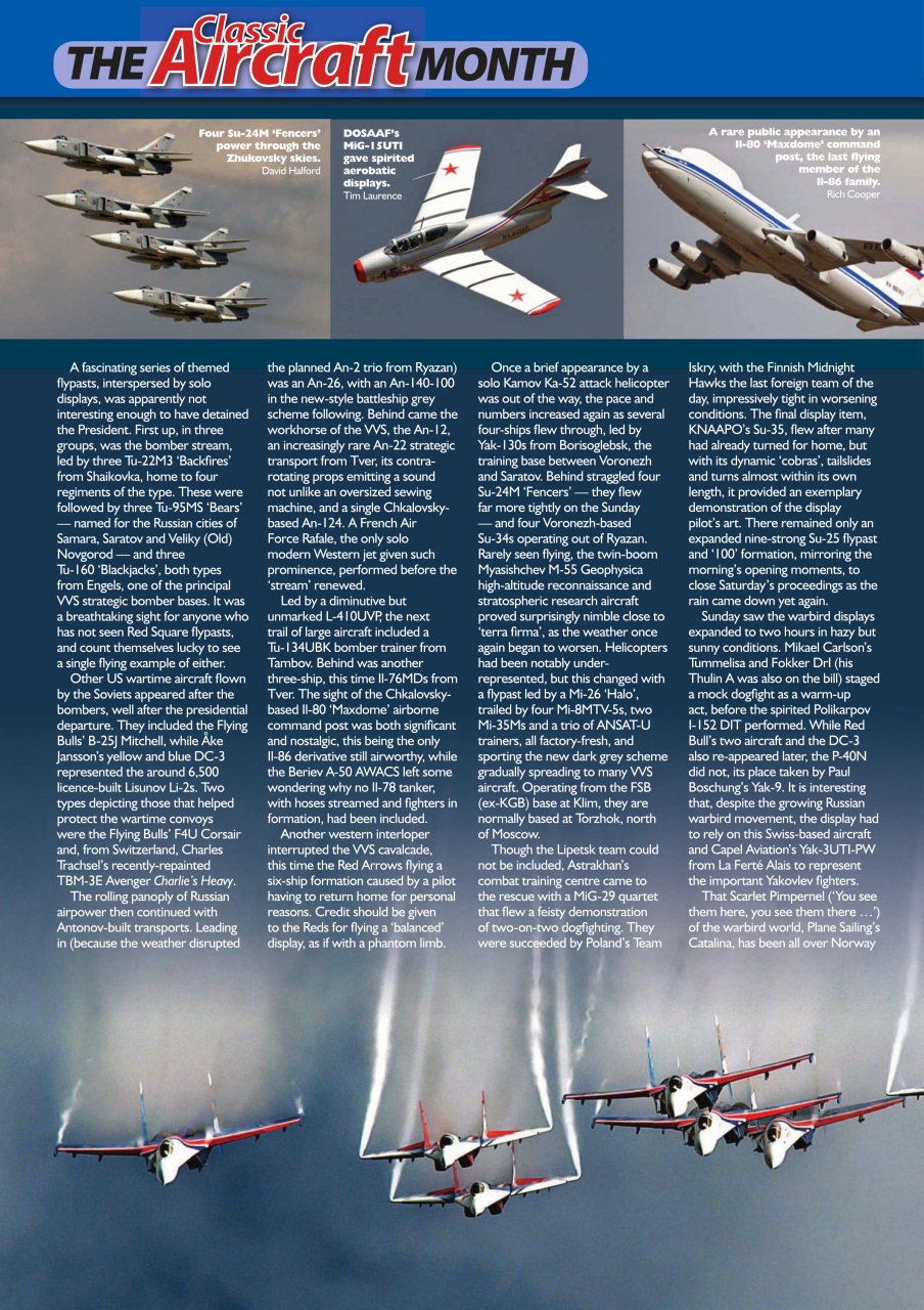 Classic Aircraft Preview Pages
