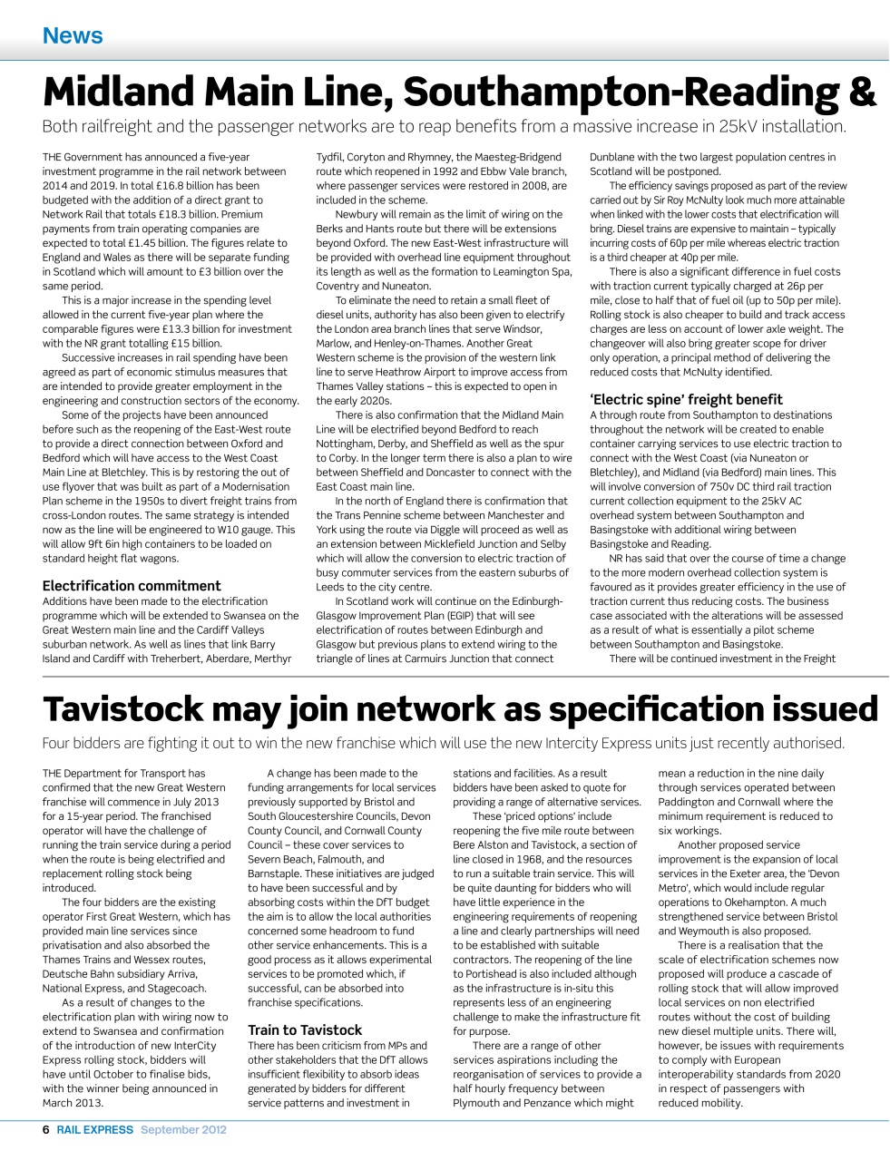 Rail Express Preview Pages