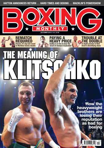 Boxing Monthly issue Boxing Monthly October 2012