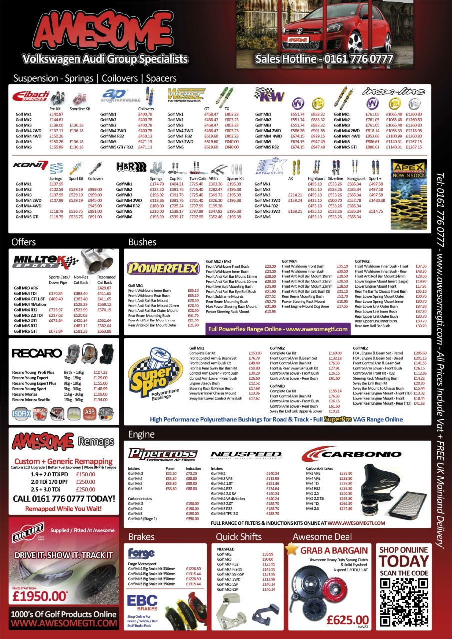 Volkswagen Golf + Preview Pages