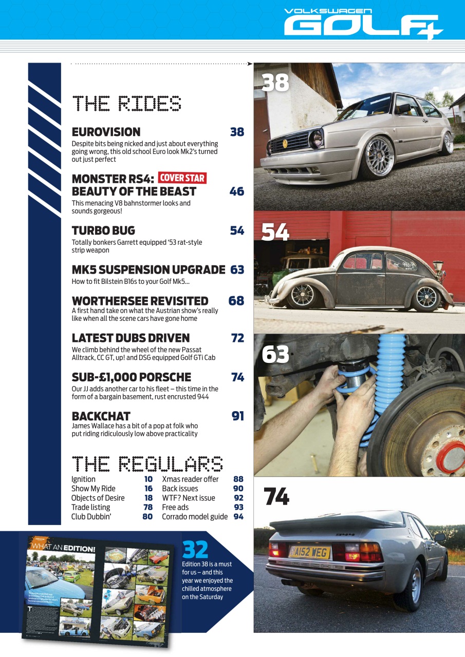 Volkswagen Golf + Preview Pages