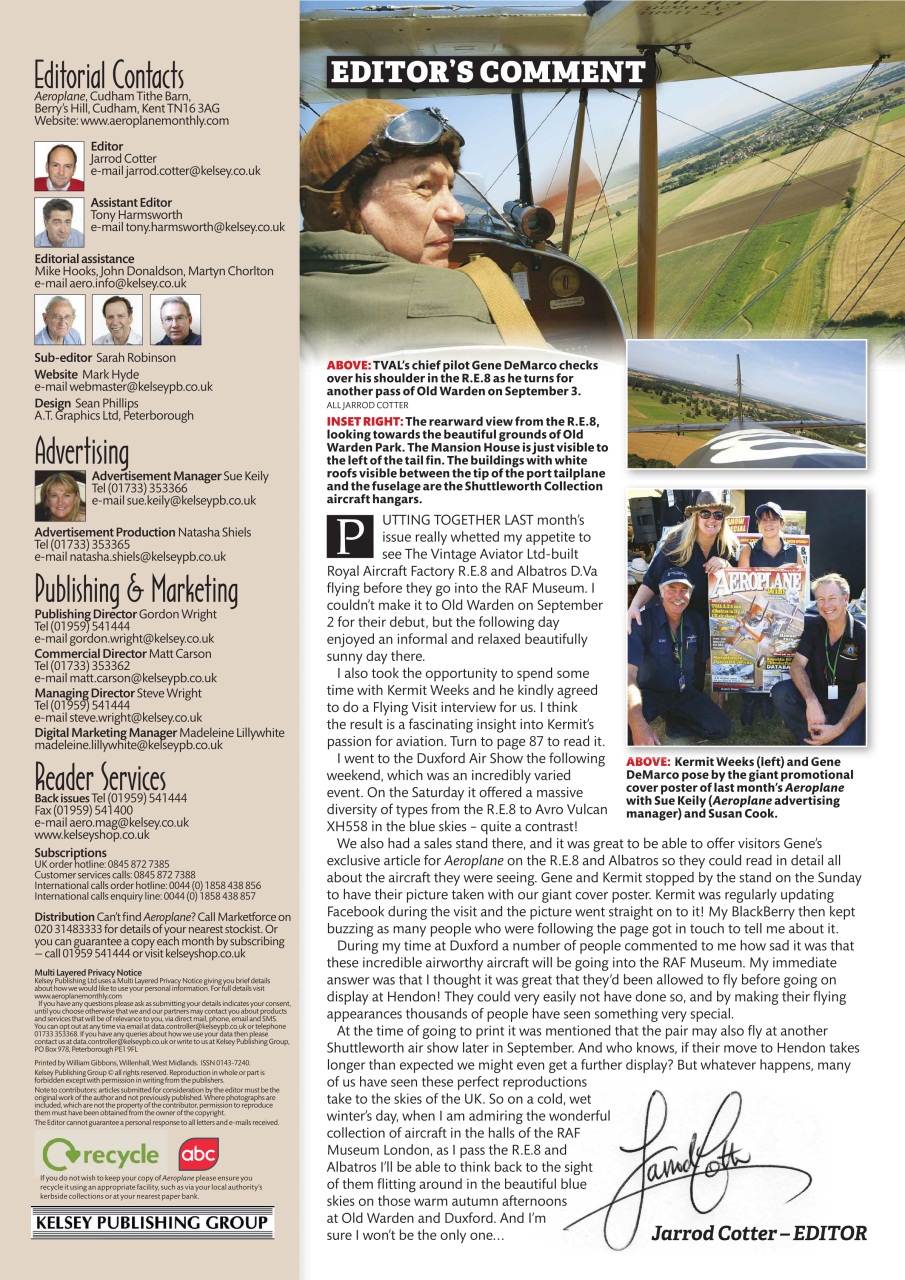 Aeroplane Preview Pages