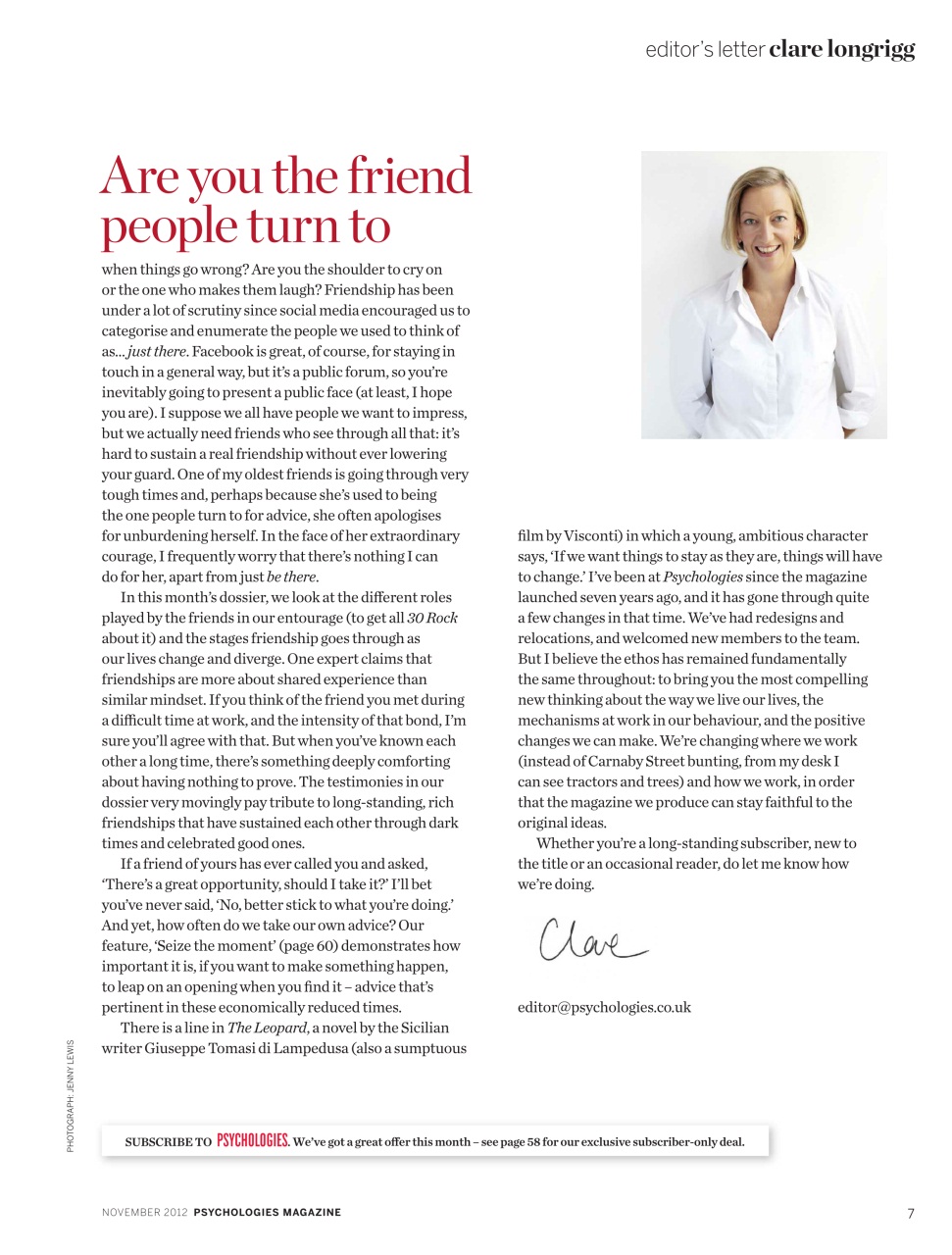 Psychologies Preview Pages