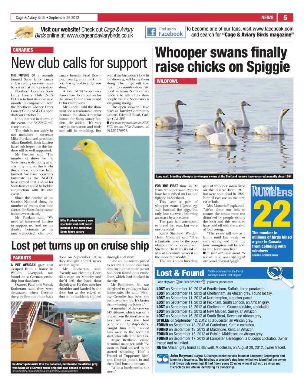 Cage & Aviary Birds Preview Pages