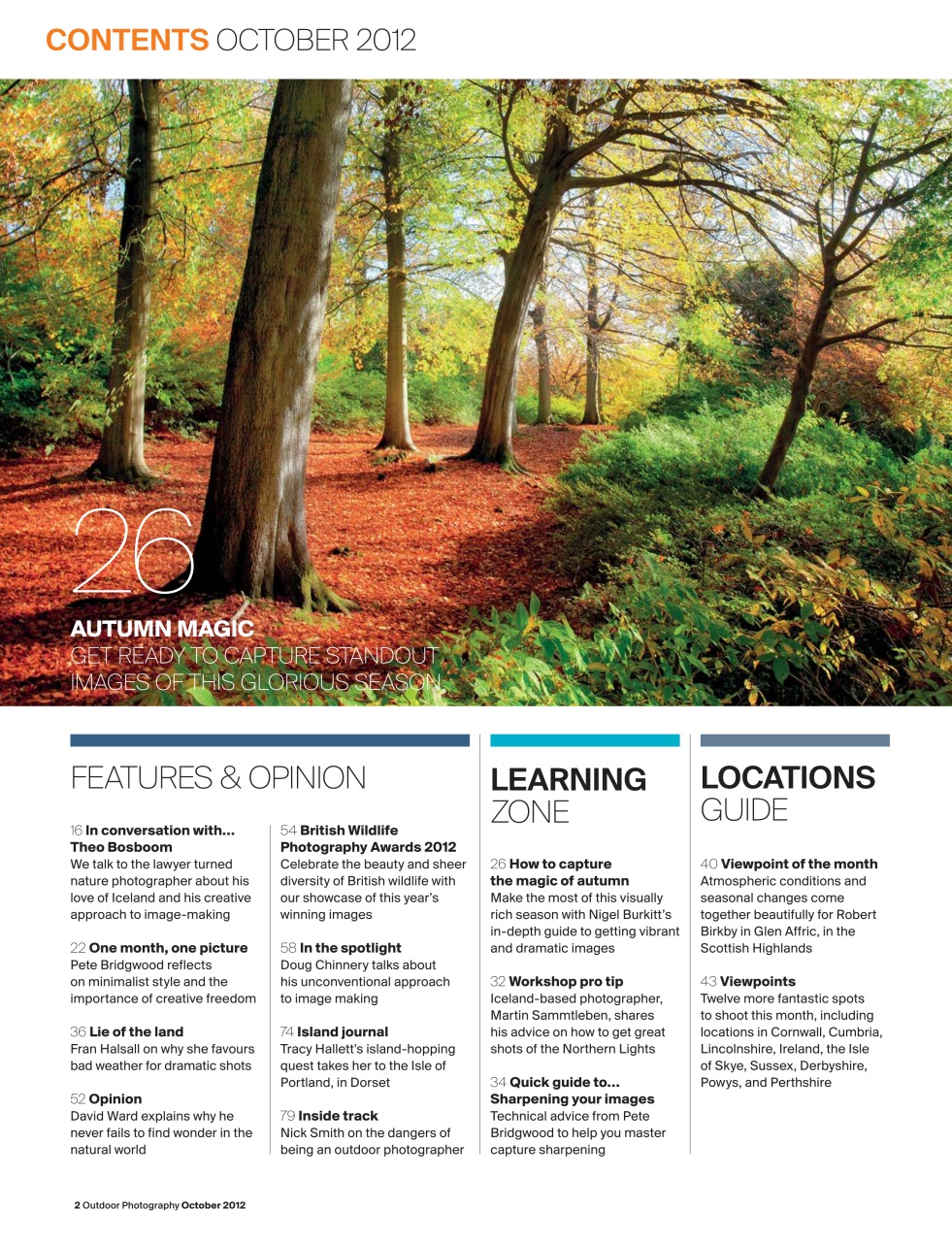 Outdoor Photography Preview Pages