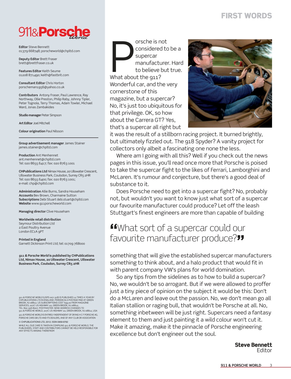 911 & Porsche World Preview Pages