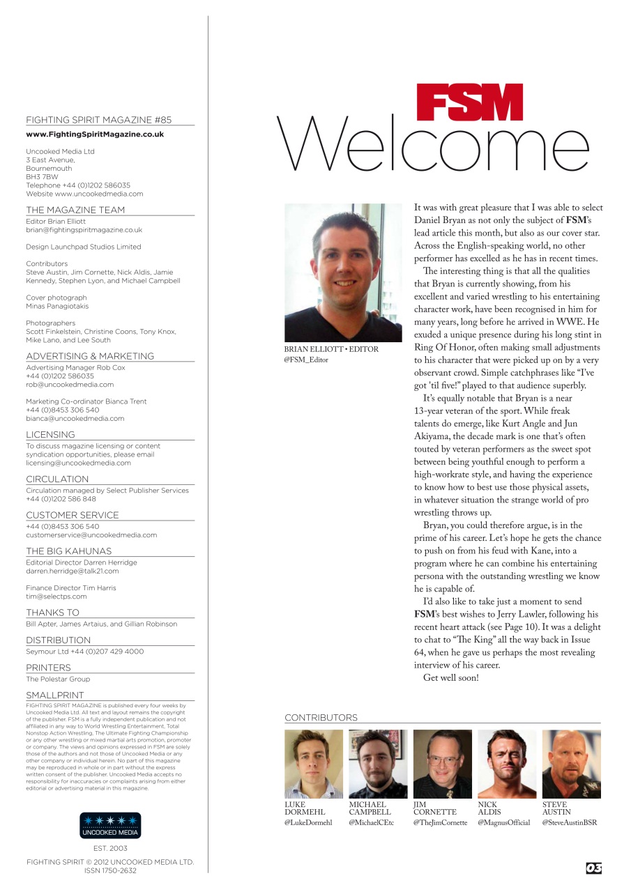 Wrestletalk Magazine Preview Pages