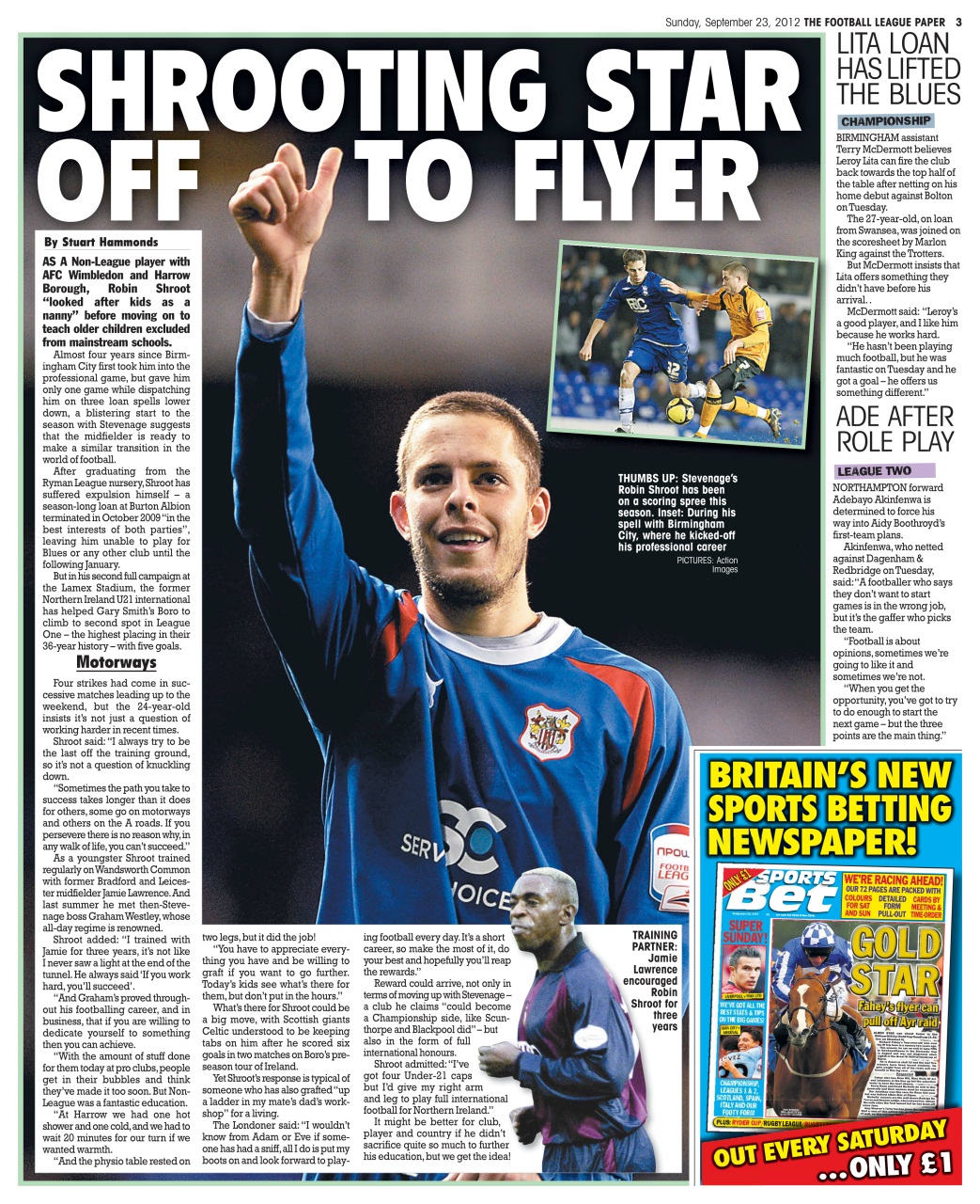 The Football League Paper Preview Pages