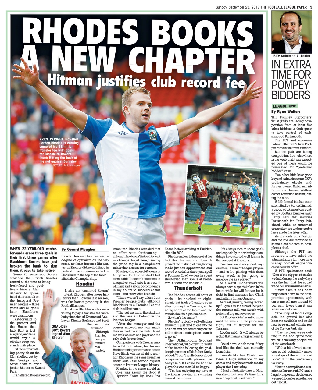 The Football League Paper Preview Pages