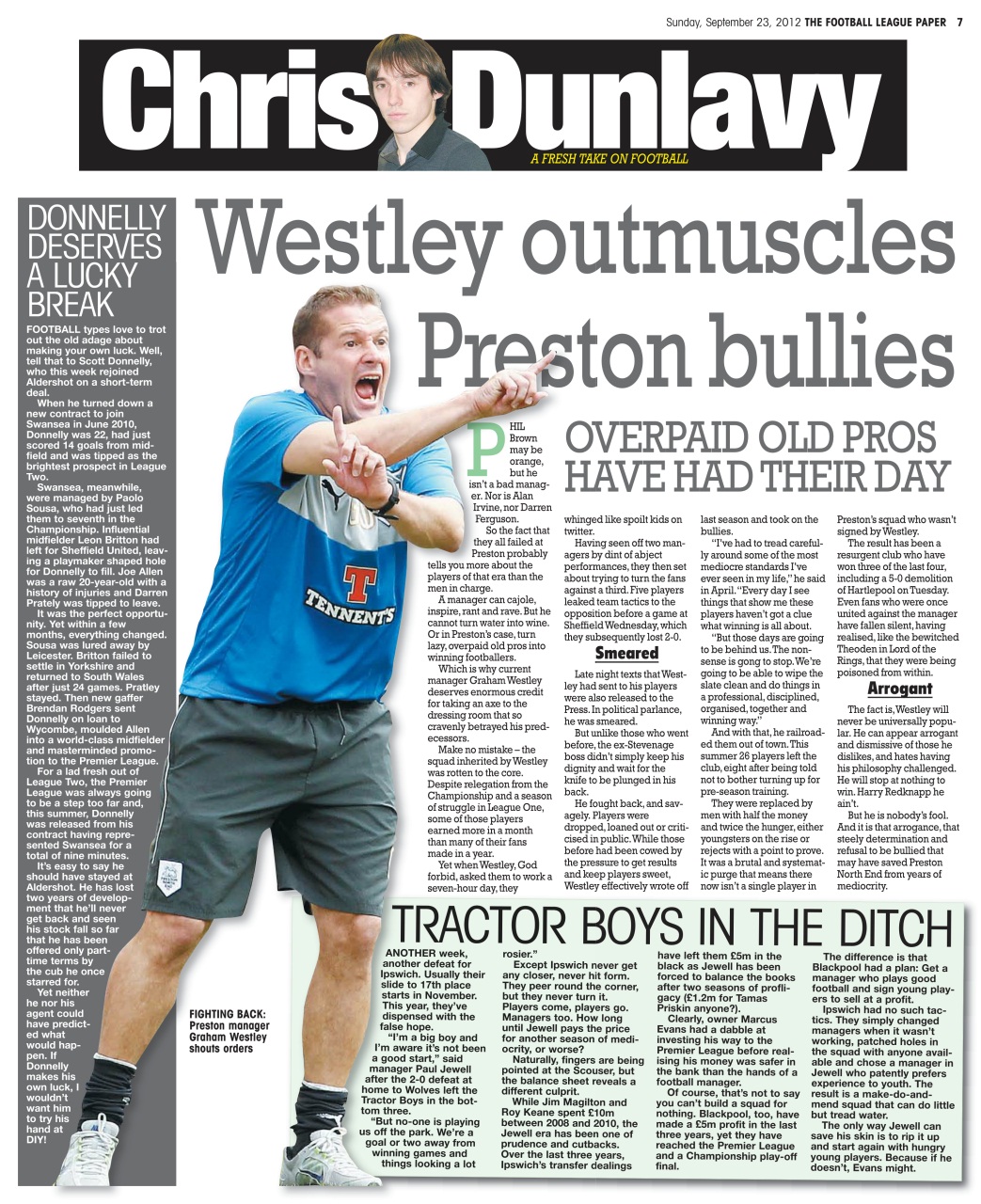 The Football League Paper Preview Pages