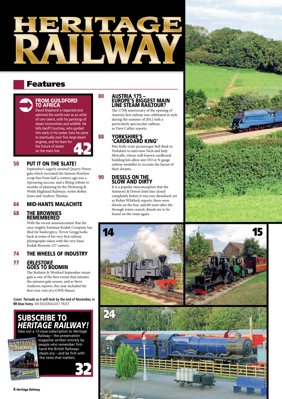 Heritage Railway Preview Pages