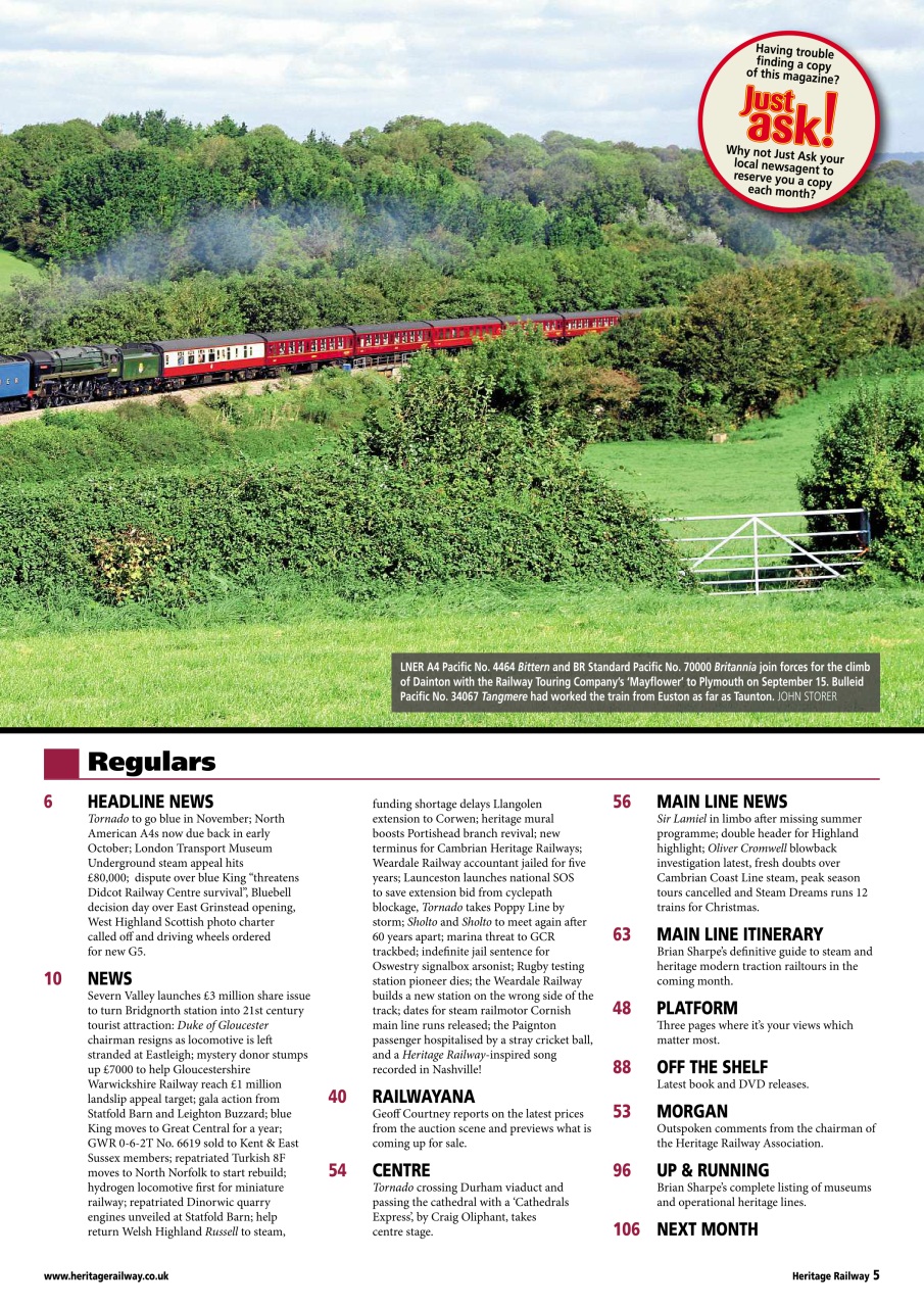 Heritage Railway Preview Pages
