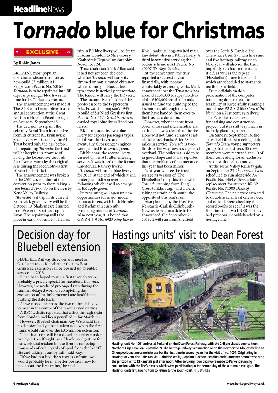 Heritage Railway Preview Pages