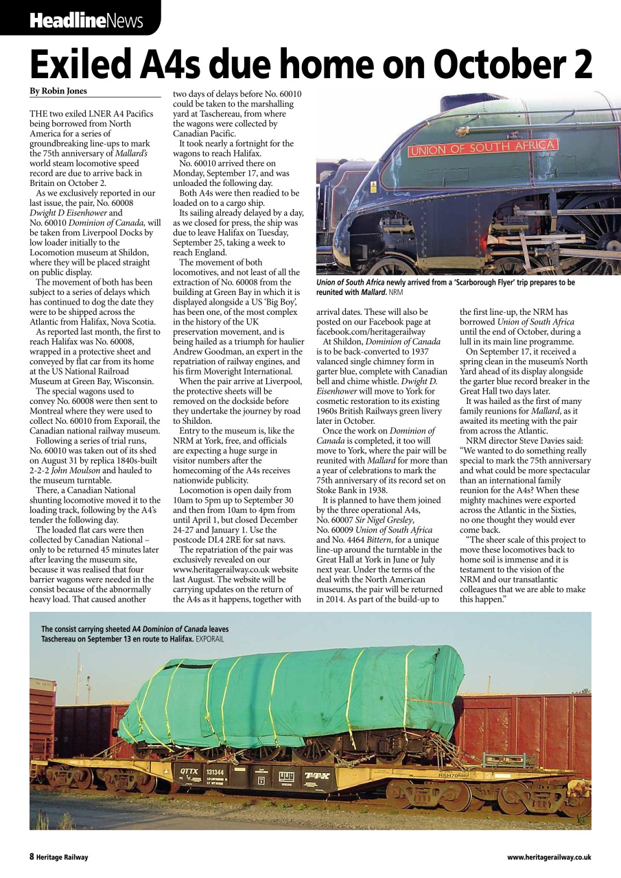 Heritage Railway Preview Pages