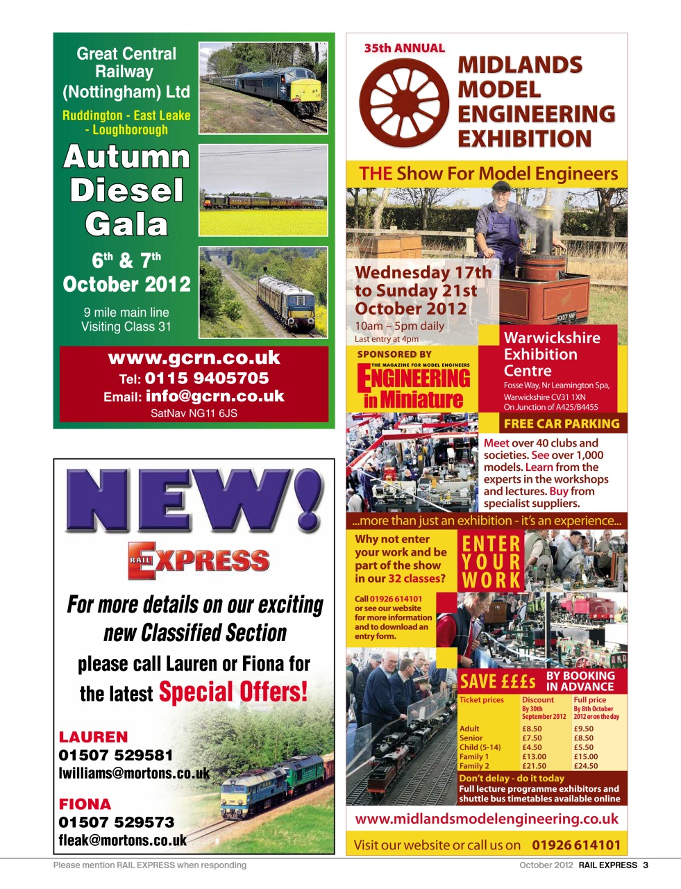 Rail Express Preview Pages