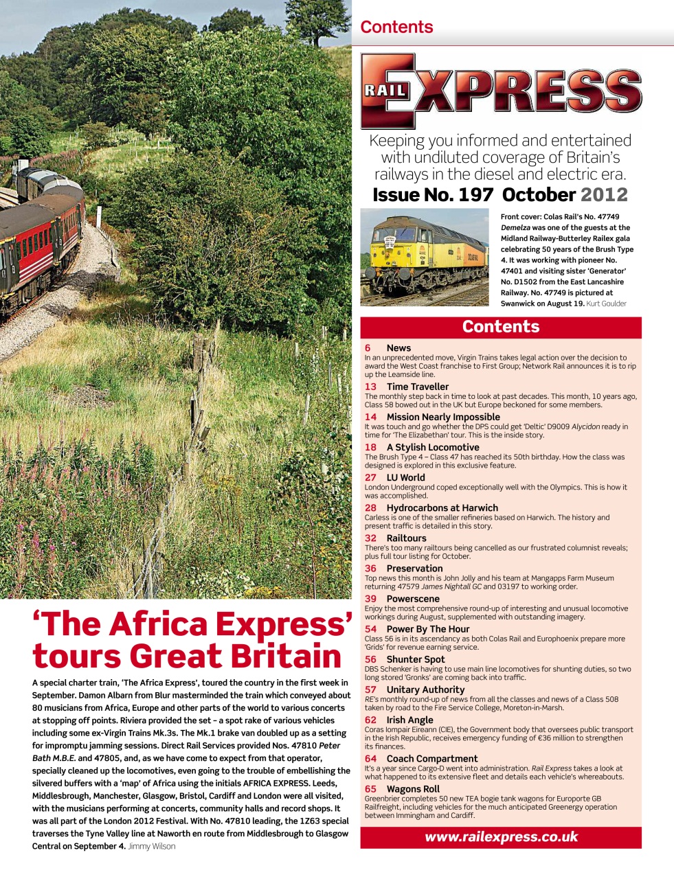 Rail Express Preview Pages