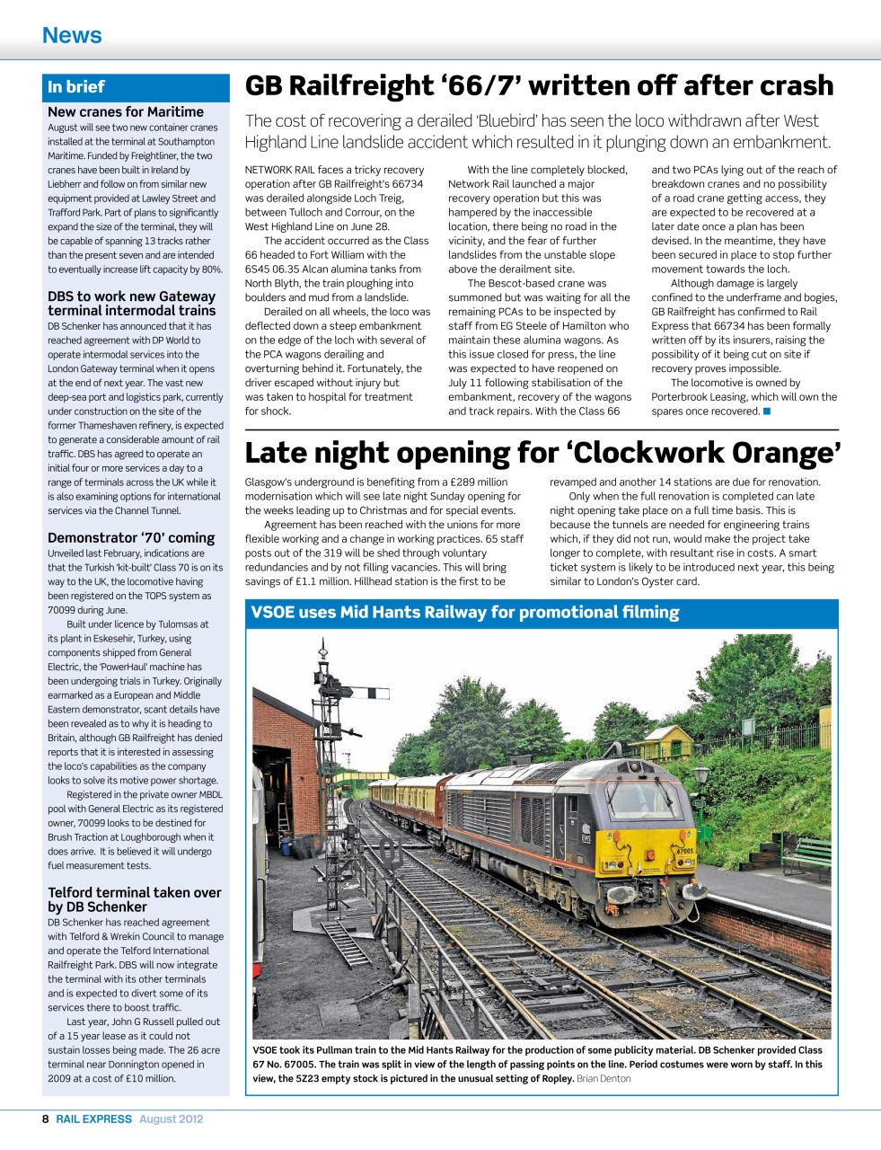 Rail Express Preview Pages