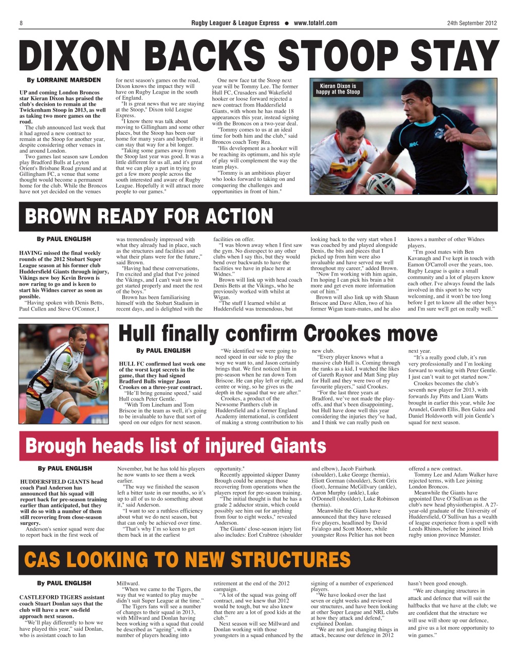 League Express Preview Pages