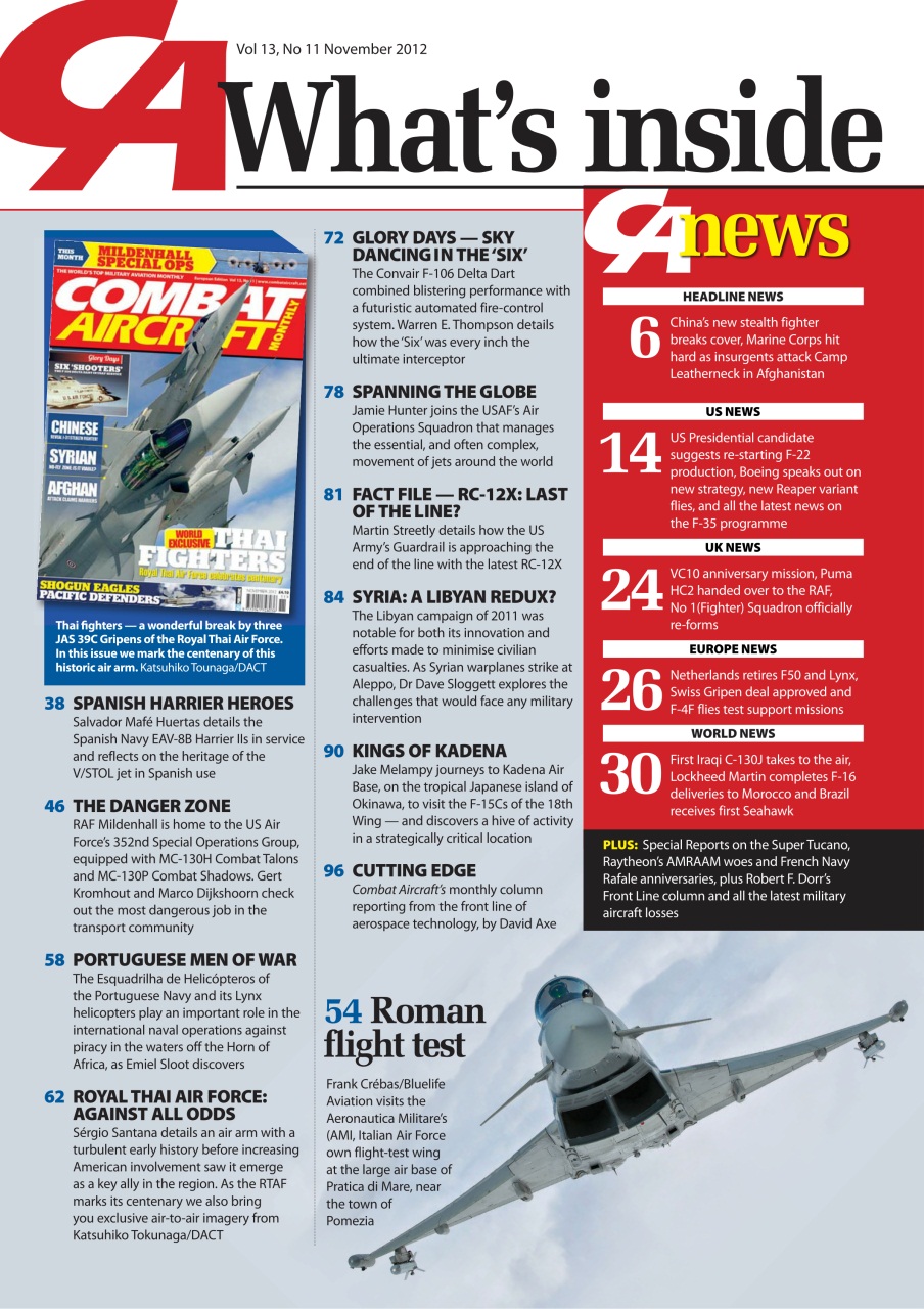 Combat Aircraft Journal Preview Pages