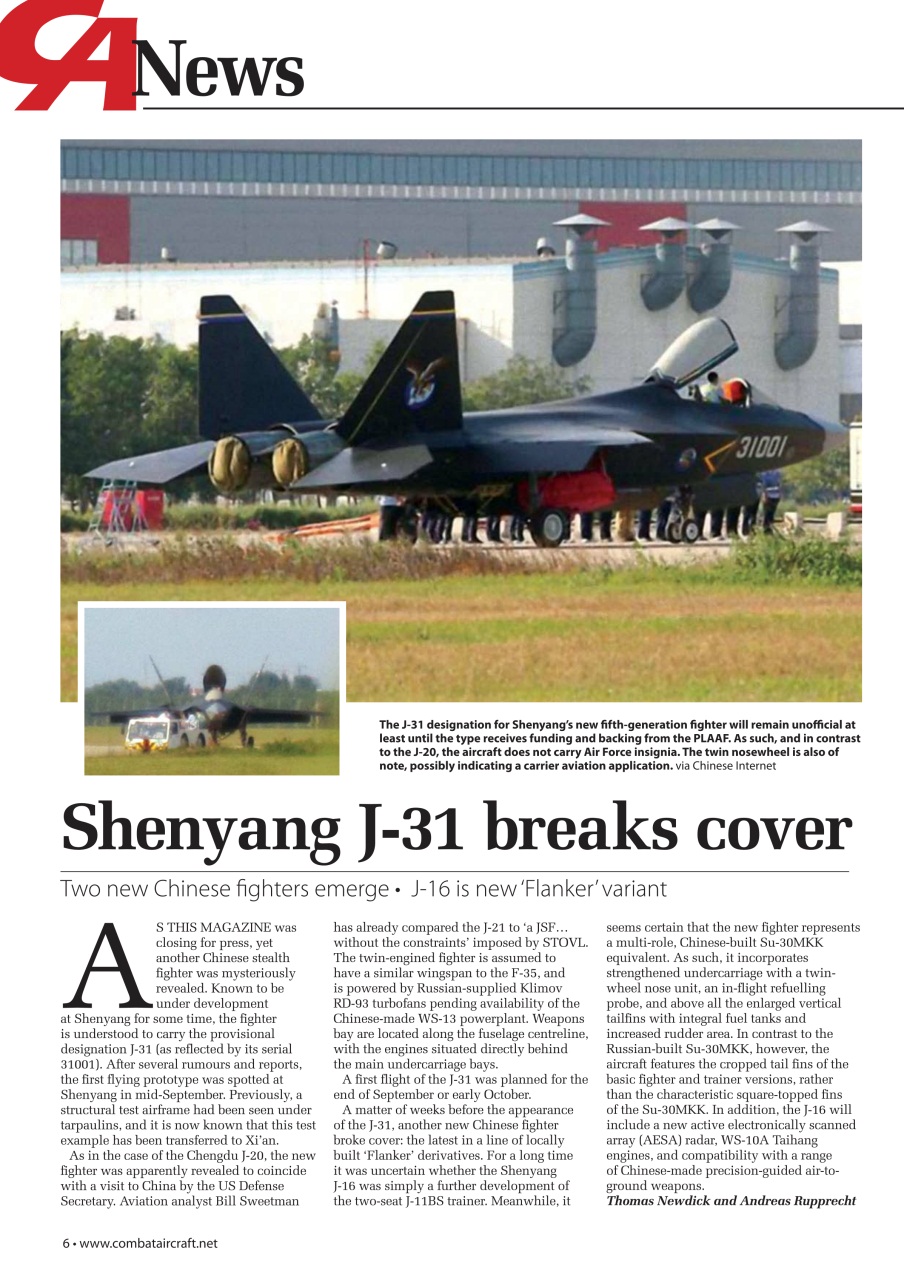 Combat Aircraft Journal Preview Pages