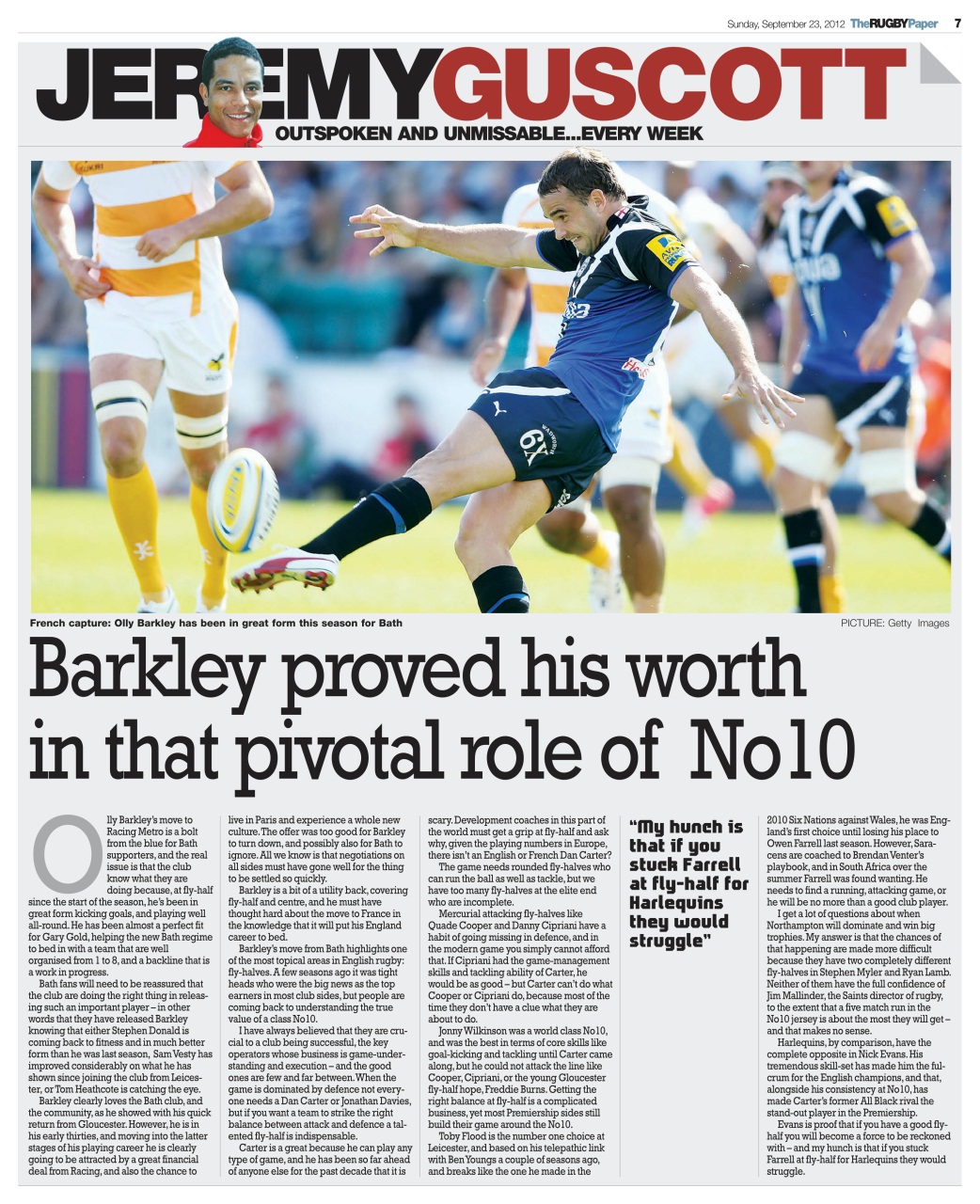 The Rugby Paper Preview Pages