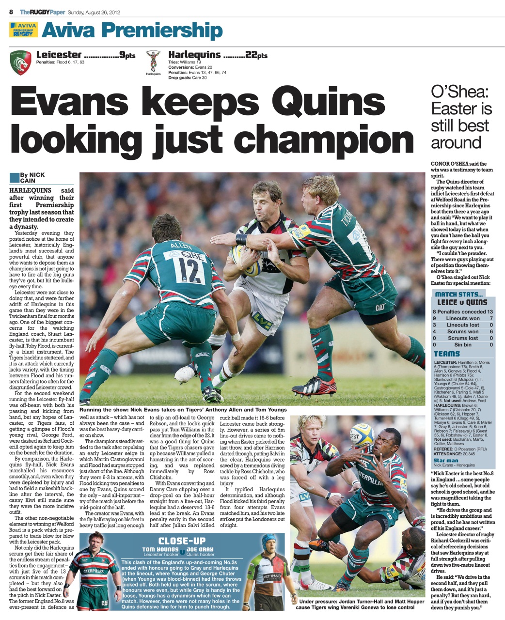 The Rugby Paper Preview Pages