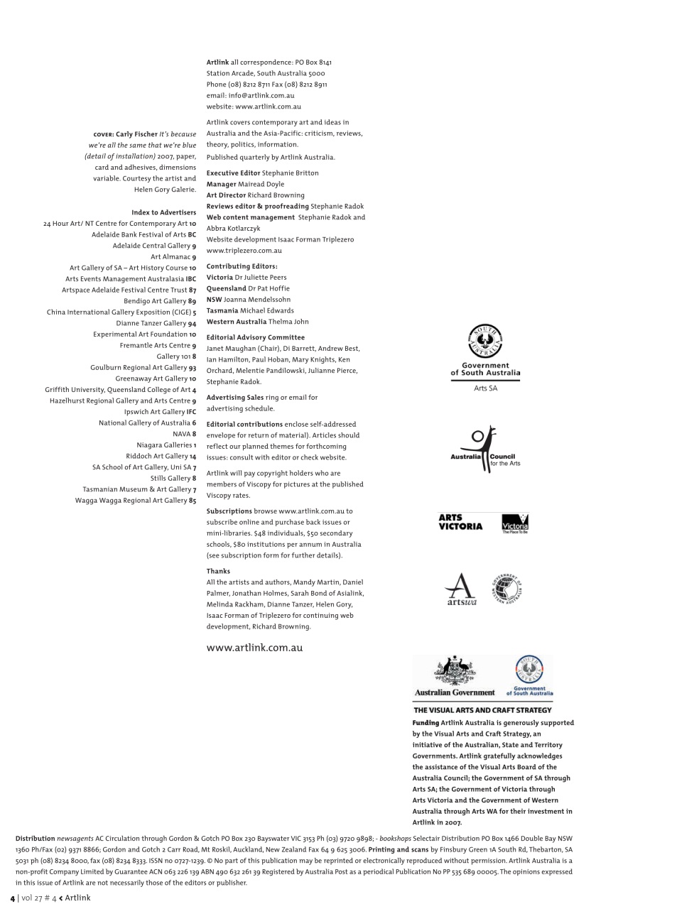 Artlink Magazine Preview Pages