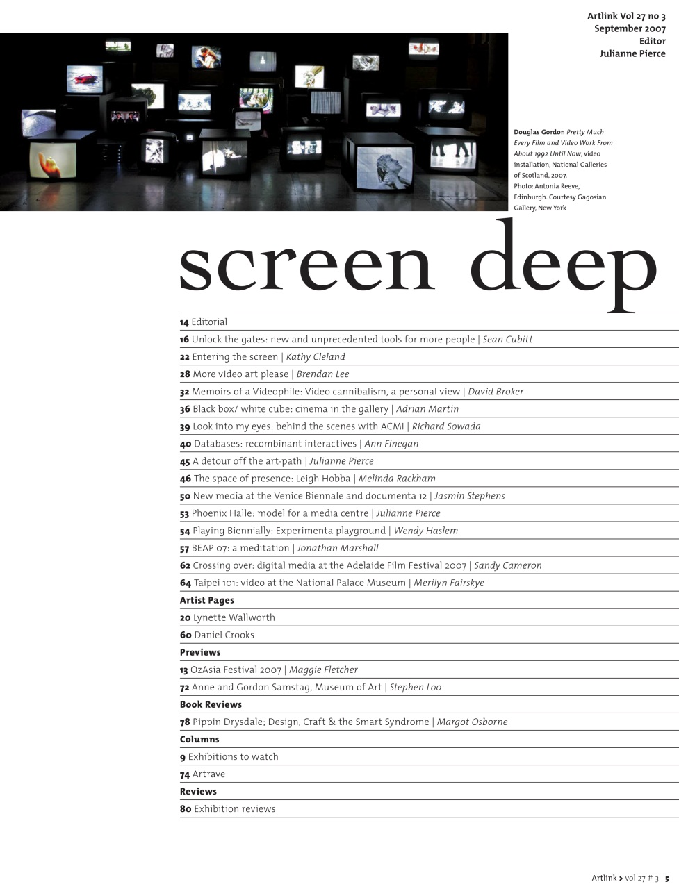 Artlink Magazine Preview Pages