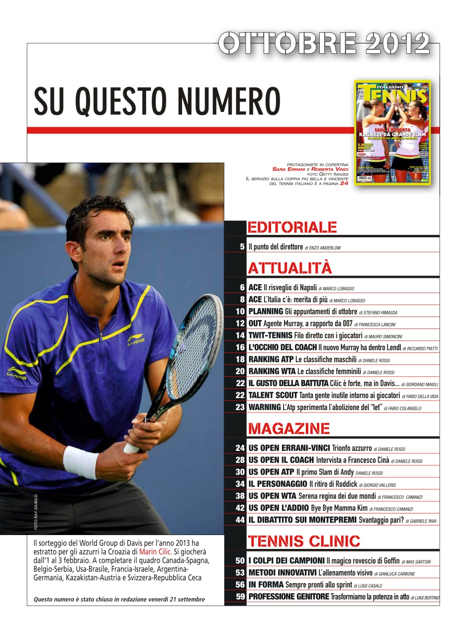 Il Tennis Italiano Preview Pages