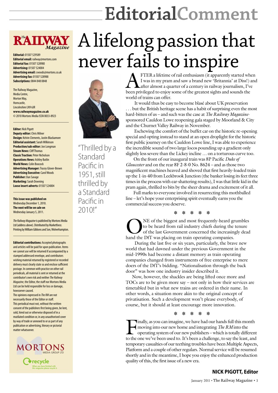 Railway Magazine Preview Pages