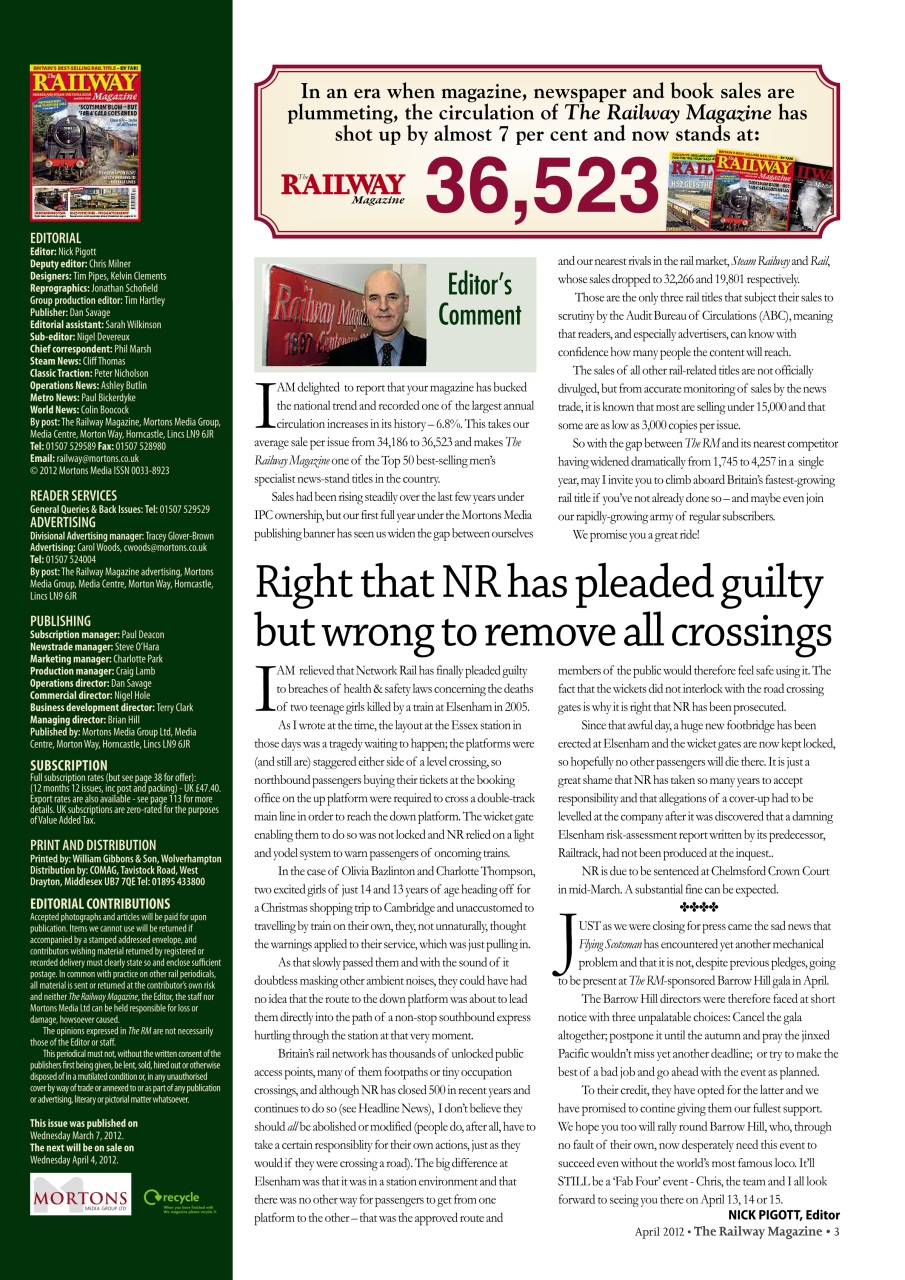 Railway Magazine Preview Pages