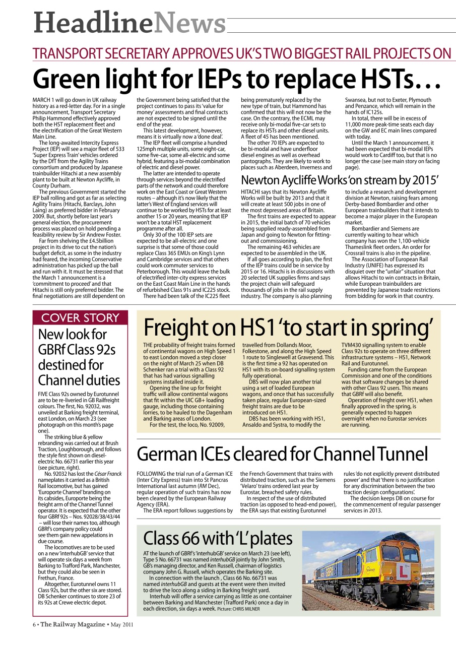 Railway Magazine Preview Pages