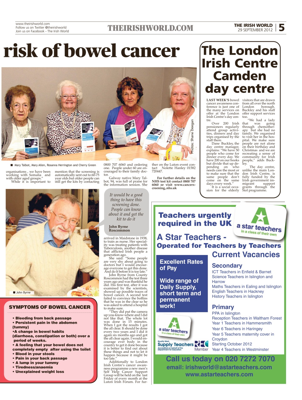 Irish World Preview Pages