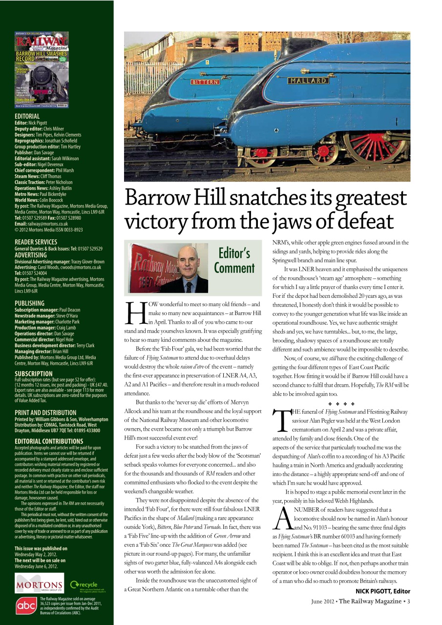 Railway Magazine Preview Pages
