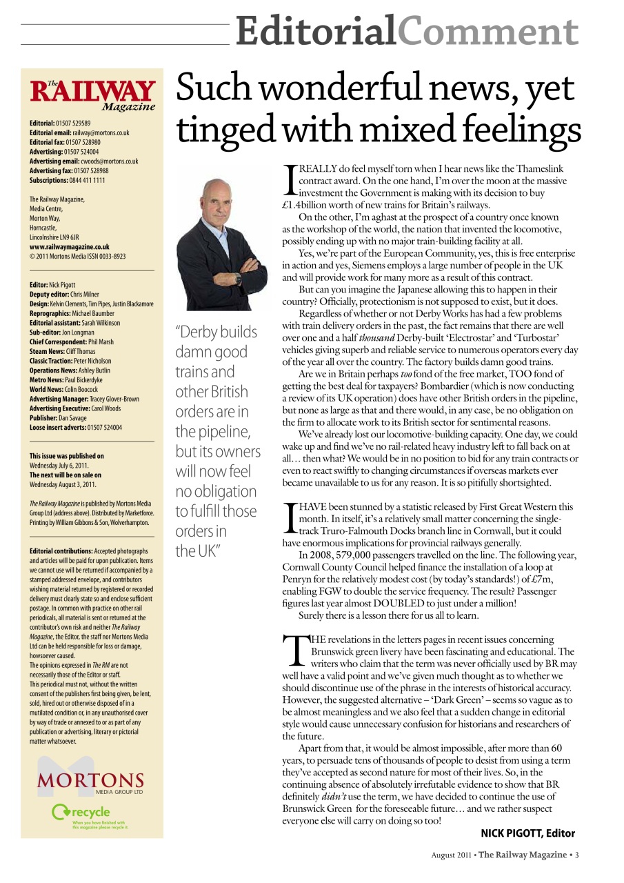 Railway Magazine Preview Pages