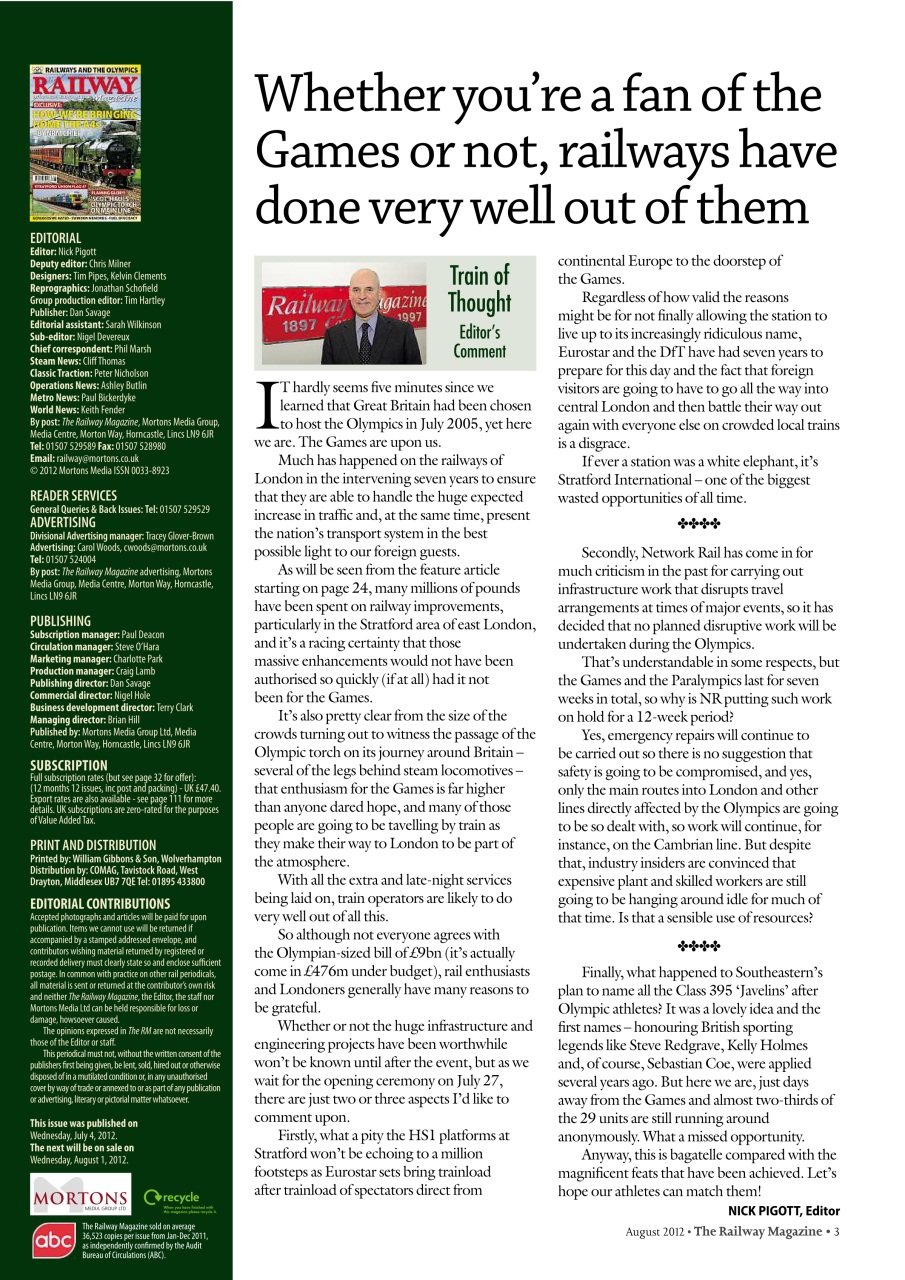 Railway Magazine Preview Pages