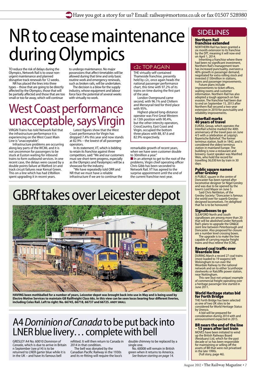 Railway Magazine Preview Pages